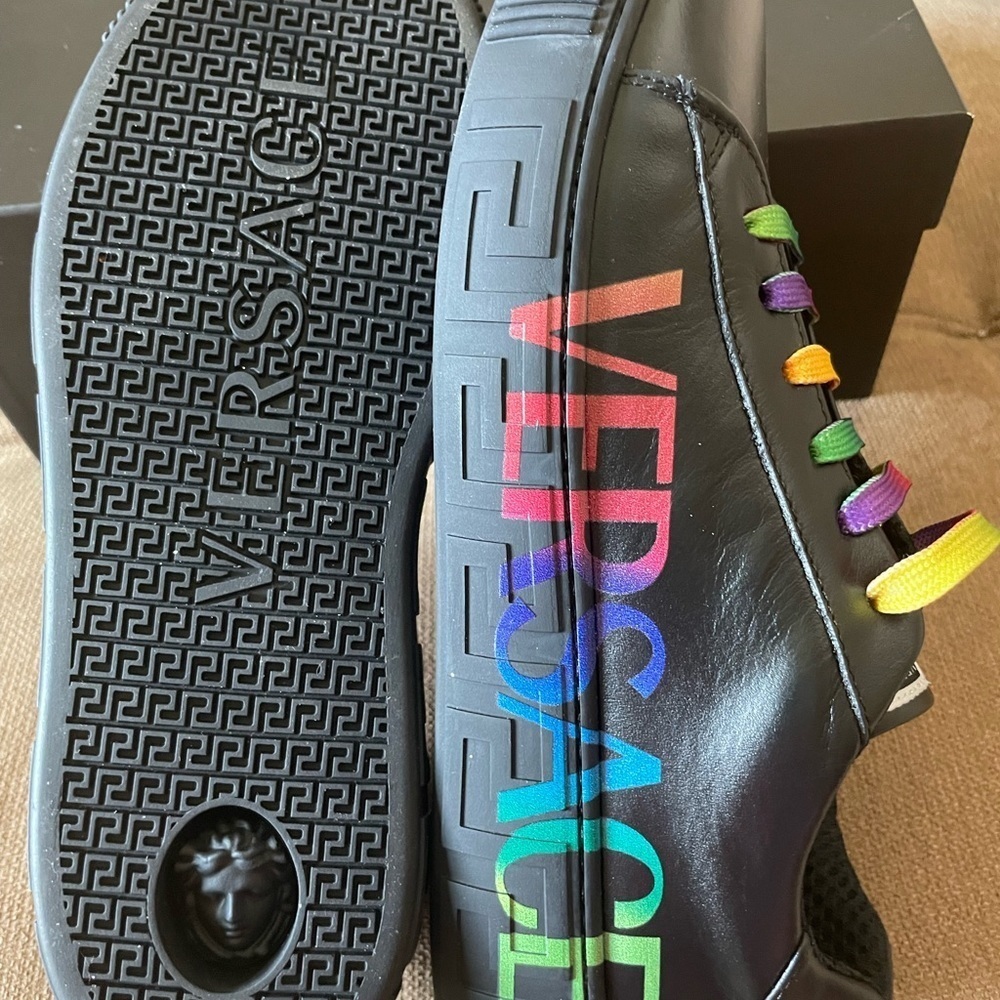 Versace Leather Sneakers - Picture 2 of 12